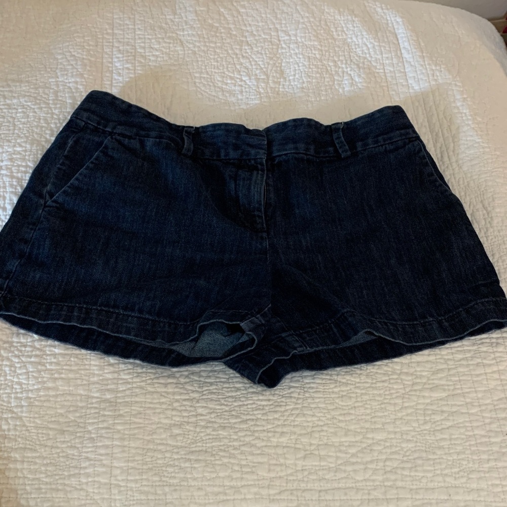 LOFT Dark Indigo Jean Shorts